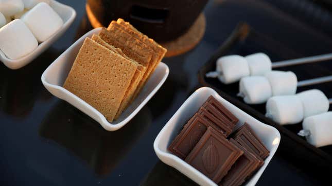 S'mores are seen at the Watergate Hotel's Top of the Gate bar in Washington