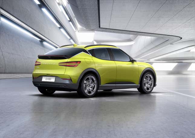 Image for article titled The Genesis GV60 Is A Striking-Looking First Genesis EV