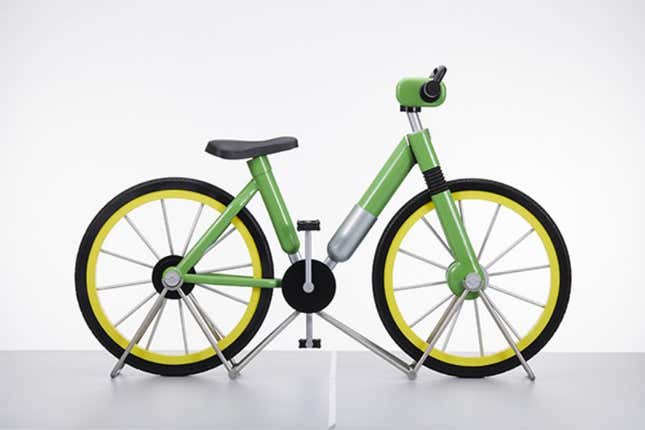 Profile of the Pokémon bicycle.
