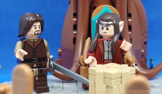 Image for article titled Lego's Huge Rivendell Set Is as Epic a Feat as the Lord of the Rings Movies