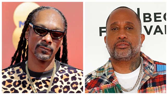 Snoop Dogg, left; Kenya Barris