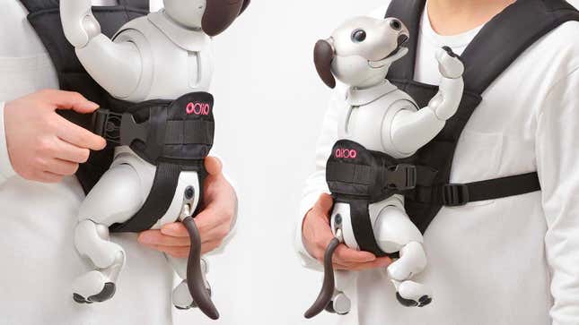 Image for article titled You Can Finally Carry Your Robot Dog Around Like a Baby