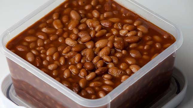 baked beans in tupperware