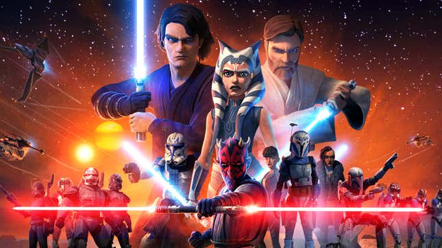 Promotional poster for season 7 of Star Wars: The Clone Wars. 