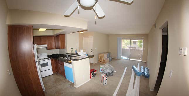 This is what the apartment looked like soon after I bought it.
