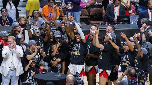 Image for article titled WNBA&#39;s Las Vegas Aces Just Won the City&#39;s First Major Sports Championship