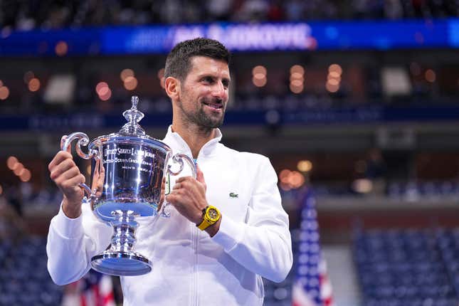 Novak Djokovic lifted the US Open trophy again this weekend. 