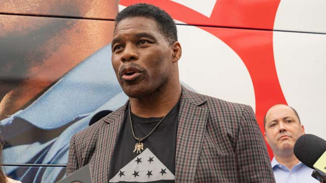 Image for article titled Staunchly Anti-Abortion Candidate Herschel Walker Reportedly Paid For Girlfriend&#39;s Abortion