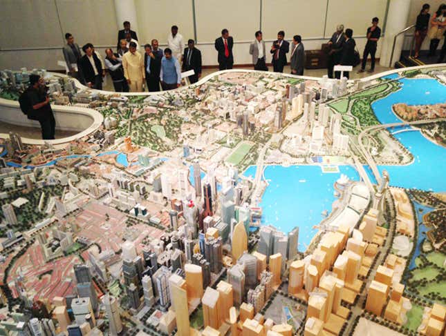 Foundation ceremony of Amaravathi
