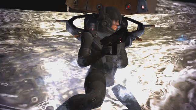 If you choose to save Ashley over Kaidan on Virmire, he’ll be left to ensure a nuclear device successfully goes off to destroy an enemy research base.