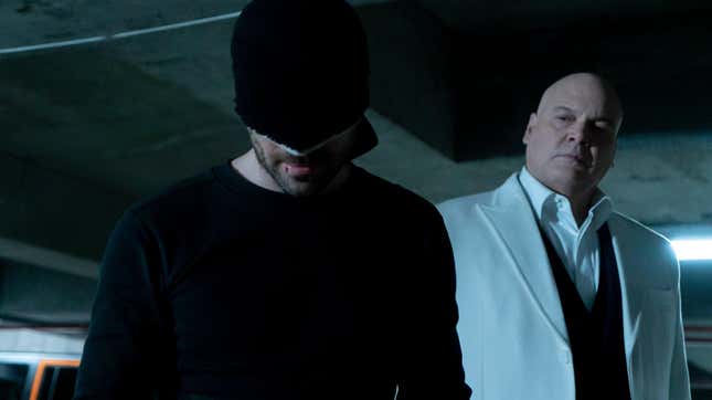 Charlie Cox and Vincent D’Onofrio in Marvel’s Daredevil