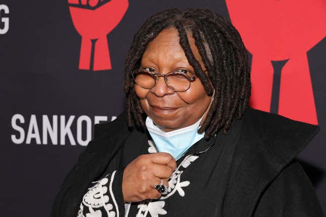Whoopi Goldberg attends the celebration of Harry Belafonte’s 95th Birthday with Social Justice Benefit on March 01, 2022 in New York City.