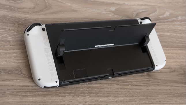 The kickstand features around 150 degrees of movement, and securely holds any angle. You won’t have to stress about it properly supporting your $350 investment.