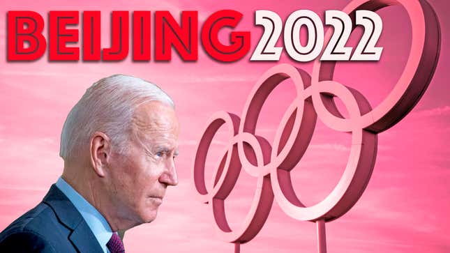 This is not your uncle’s Olympic boycott that Joe Biden is talking about.