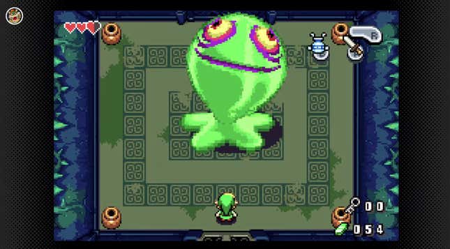 The Legend of Zelda: The Minish Cap, as displayed on the Nintendo Switch GBA emulator.