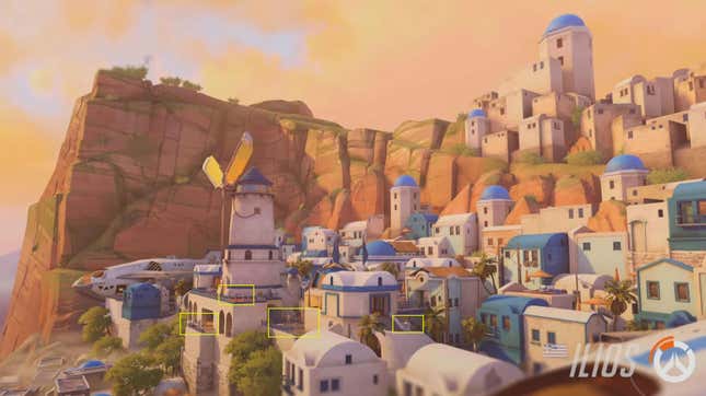 The Illios map in Overwatch 2, which shortly after launch, was discovered to be littered inexplicably with t-posed avatars in the loading screen. 
