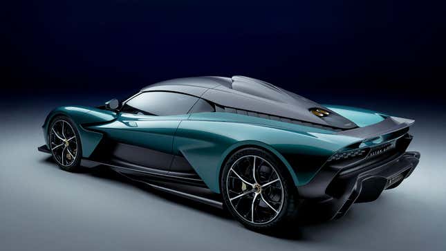 A photo of an Aston Martin Valhalla supercar. 