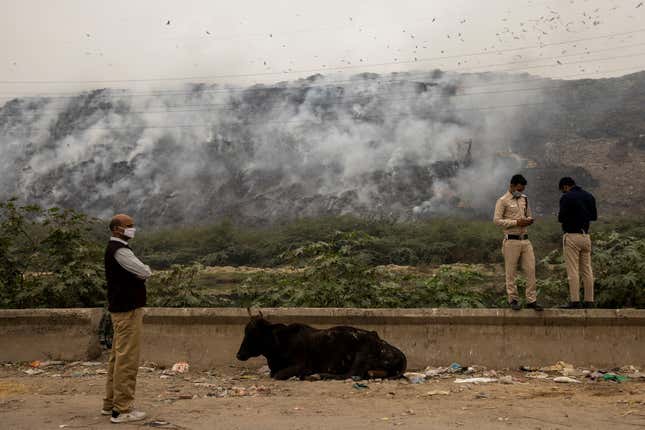 The fire was raging on for more than 12 hours.