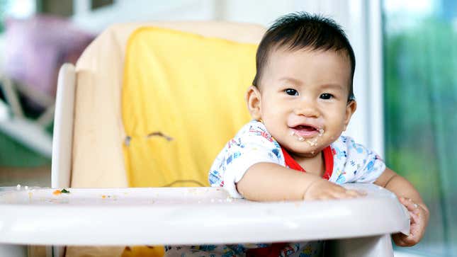 Image for article titled Pretentious Baby Who Just Learned Word ‘Daddy’ Won’t Stop Inserting It Into Conversation