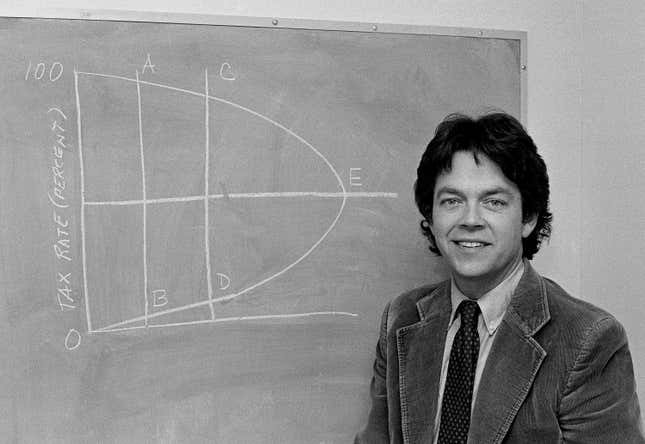 Art Laffer, proud father of a curve: 1981.