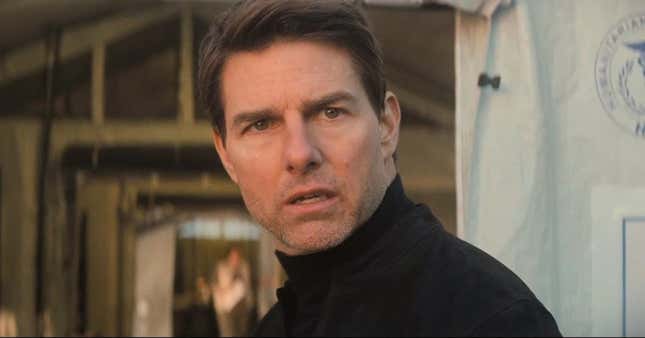 Tom Cruise as Ethan Hunt in a scene from Mission: Impossible--Fallout. 