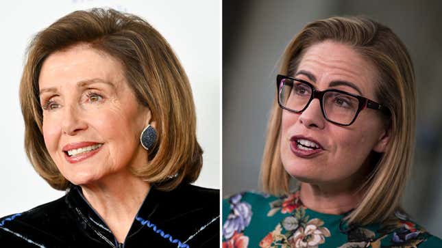 Image for article titled Nancy Pelosi Is Campaigning for the Man Running to Replace Sen. Kyrsten Sinema