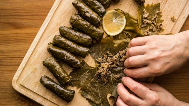 Image for article titled How to Get Free Grape Leaves (and What to Make with Them)