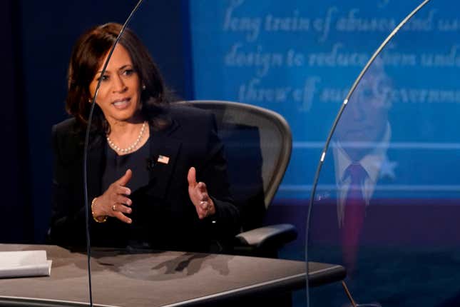 Plexiglass was the star of the 2020 US vice presidential debate stage.