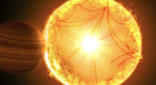 Sound waves inside a star can be used to determine whether it is burning helium. 