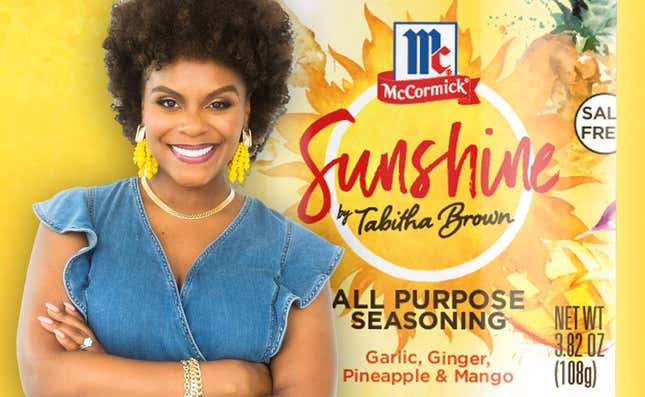 Image for article titled Tabitha Brown Spices Up Grocery Stores With McCormick® Sunshine Seasoning
