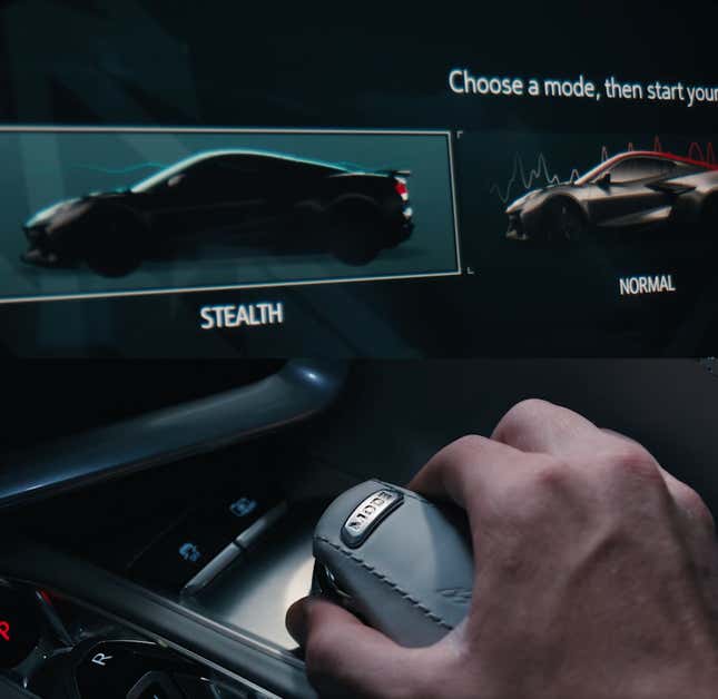 Image for article titled New 2023 Corvette E-Ray Teaser Shows a Silent Stealth Mode