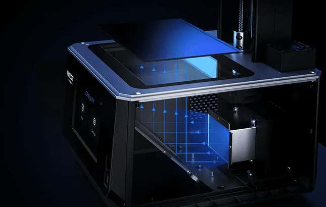 Esquema de cómo funciona la tecnología Integral Light Source en una Halot One Plus.