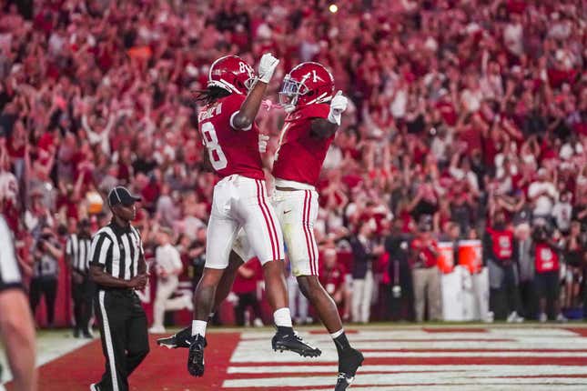 Alabama came out No. 2 in the CFP rankings.