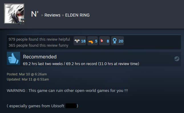 WARNING : This game can ruin other open-world games for you !!! ( especially games from Ubisoft)