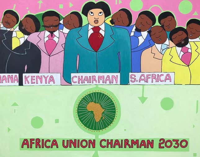 Image for article titled A Kenyan painter’s art questions China’s deepening reach in Africa