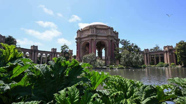 The Palace of Fine Arts is seen in San Francisco, California, United States on May 24, 2023.