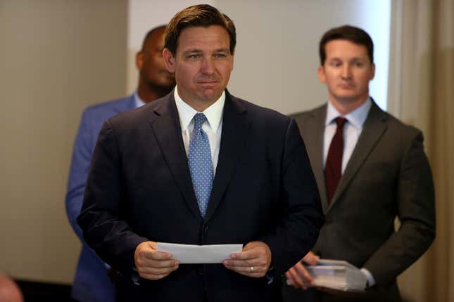 Image for article titled Ron DeSantis Invokes MLK to Justify Bill Banning Anything That Causes White &#39;Discomfort&#39;