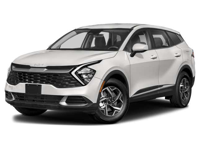 Kia Sportage / LX FWD 2023. Front 3⁄4, Facing to the Left