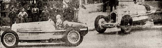 Manuel de Teffé and Hellé Nice racing in São Paulo
