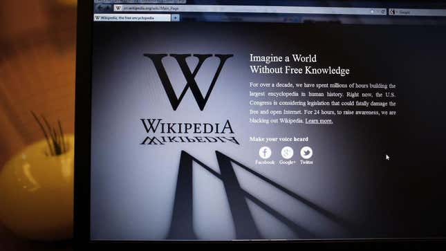 Wikipedia was banned in Pakistan on Saturday