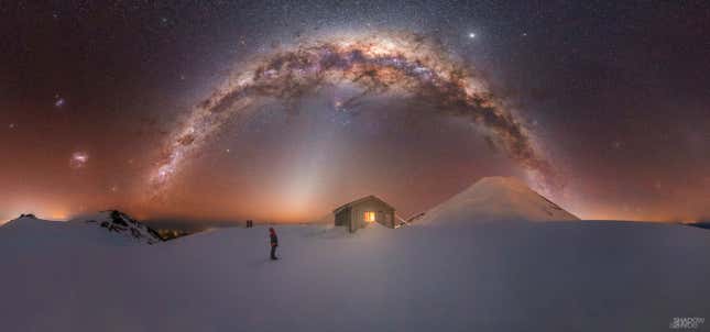 “Mt. Taranaki Milky Way,” Fanthams Peak, Mt. Taranaki, New Zealand.