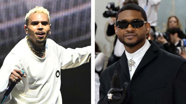 Image for article titled Following Reported Brawl, Usher, Chris Brown Perform at Lovers &amp; Friends Festival