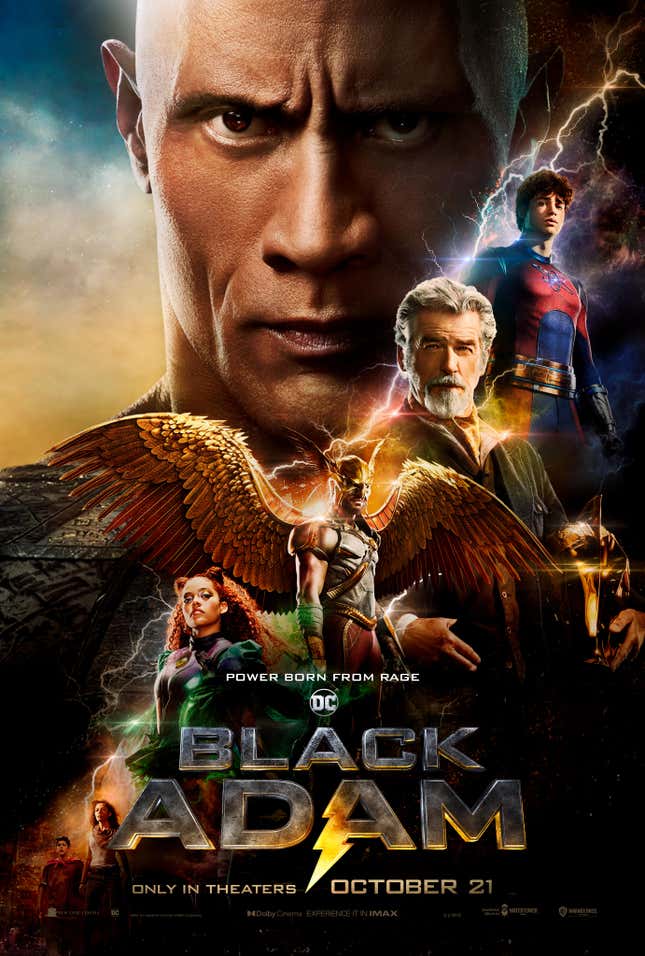 Image for article titled Black Adam&#39;s New Posters Show the Other Heroes Shifting the Balance in the DC Universe