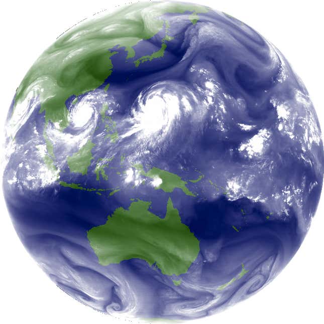 Satellite Images Three Powerful Storms—phailin Nari And Wipha—menace Asia At The Same Time