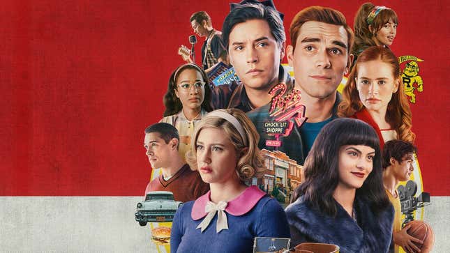 الفن الرئيسي للموسم السابع والأخير لمسلسل Riverdale، والذي يضم طاقم الممثلين الرئيسيين.