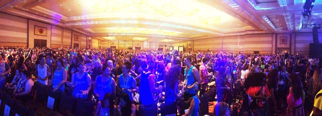 Image for article titled I spent a week with 8,000 worshippers of the fake, fantastical cult of zumba