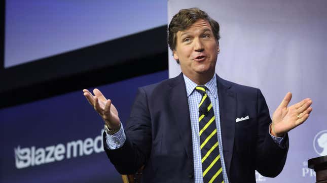 Image for article titled Tucker Carlson Says Fox News Is Run By &#39;Fearful Women&#39;