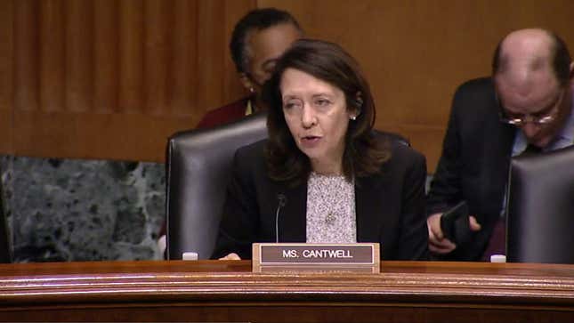 Senator Cantwell during her talk