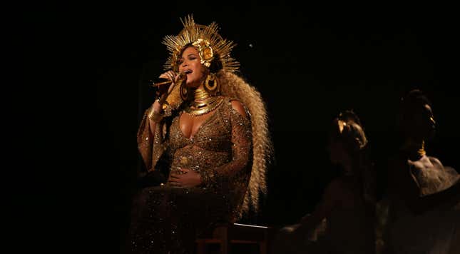 Beyoncé with child(ren).