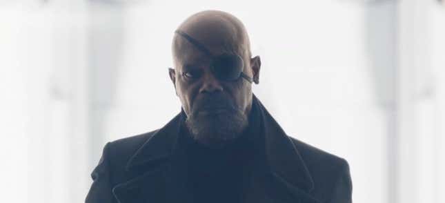 Samuel L. Jackson as Nick Fury in Marvel's Secret Invasion. 